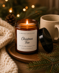 Load image into Gallery viewer, Christmas Tree Candle – 190g | Vegan | Handmade in the UK
