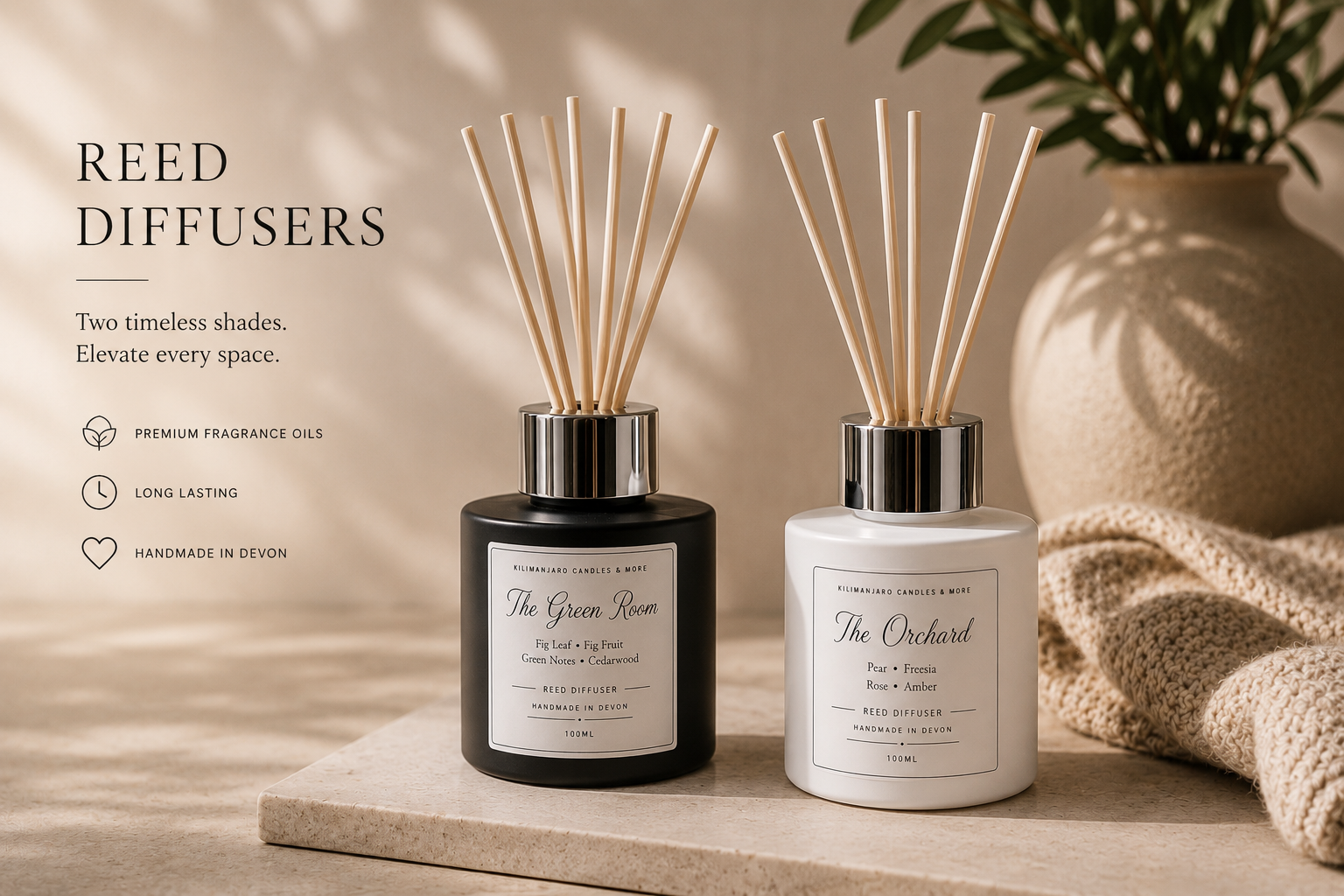 A Slower Home with Reed Diffusers