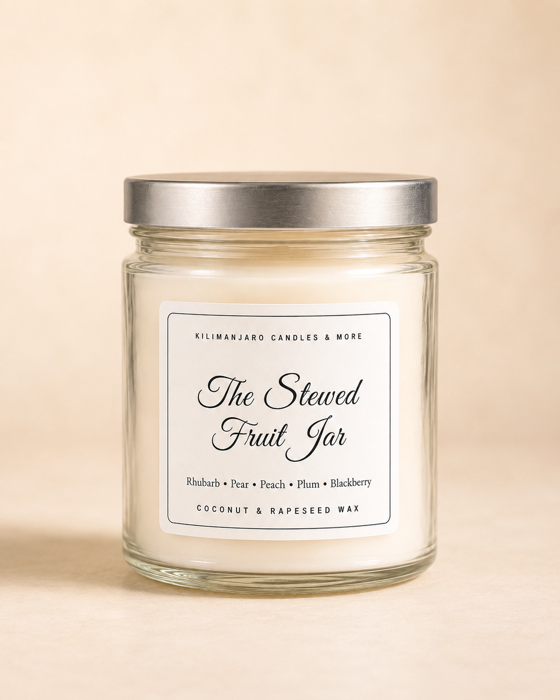 The Stewed Fruit Jar Candle | Rhubarb, Plum & Blackberry