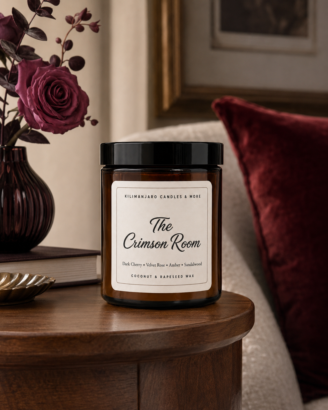 The Crimson Room – 190g | Vegan | Handmade in the UK