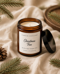 Load image into Gallery viewer, Christmas Tree Candle – 190g | Vegan | Handmade in the UK

