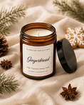 Load image into Gallery viewer, Gingerbread Candle – 220g | Vegan | Handmade in the UK
