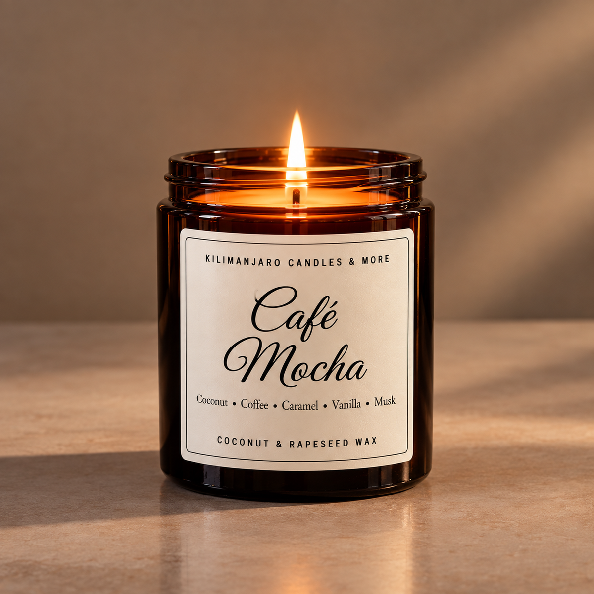 Café Mocha | Coffee Mocha | Coffee Scented Rapeseed & Coconut Wax Candle