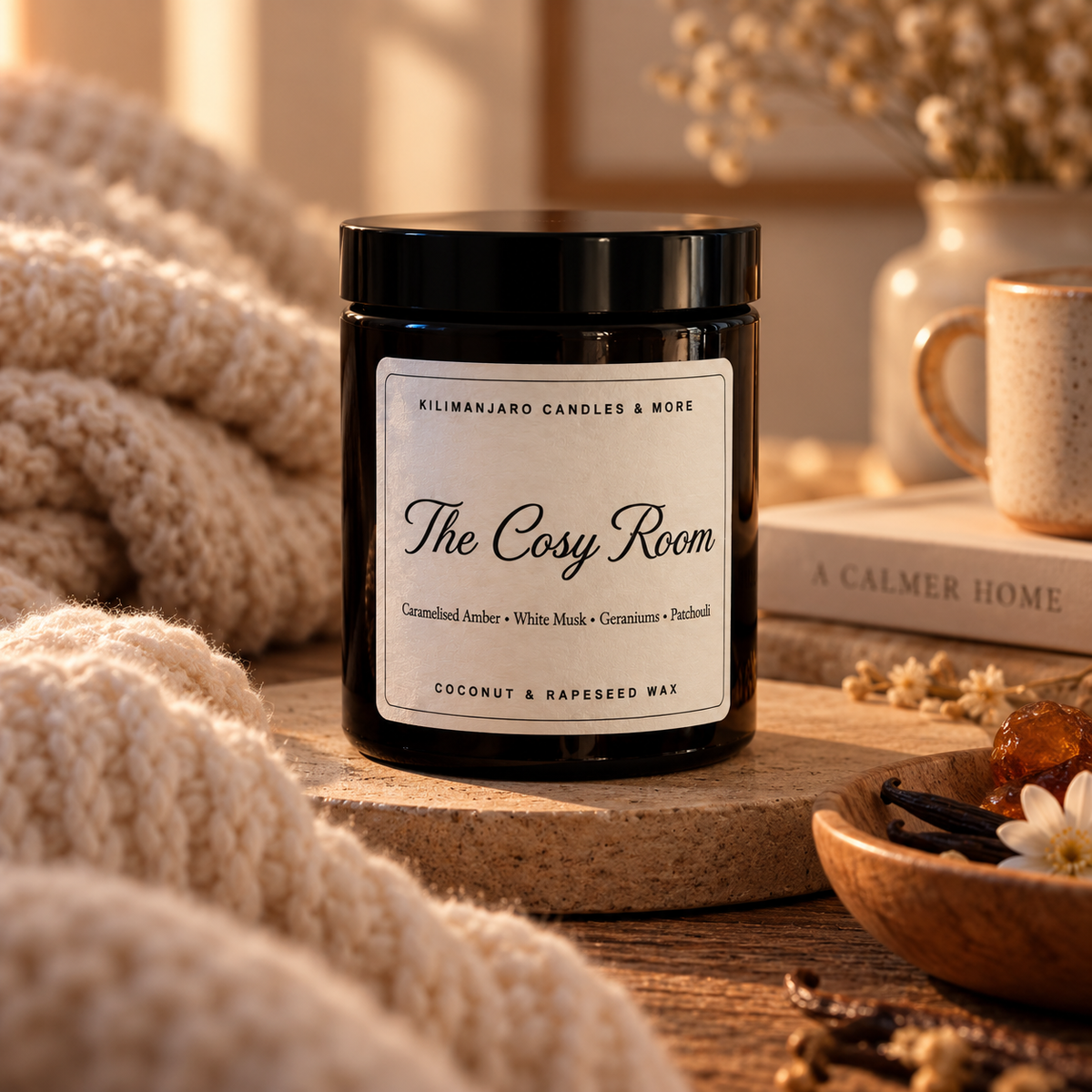 The Cosy Room | Creamy Musk & Sandalwood | Rapeseed & Coconut Wax Candle