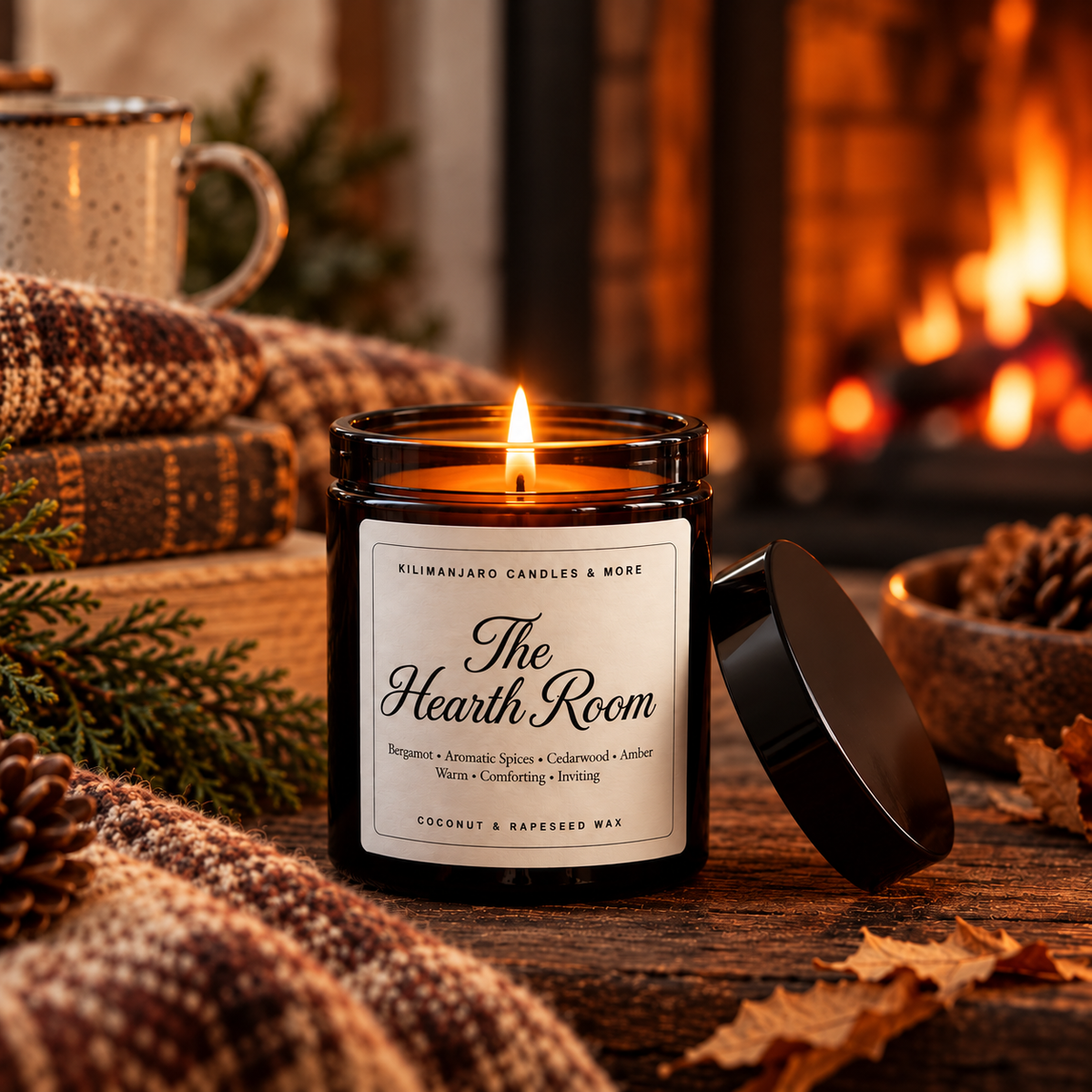 The Hearth Room | Nights by the Fire | Rapeseed & Coconut Wax Candle
