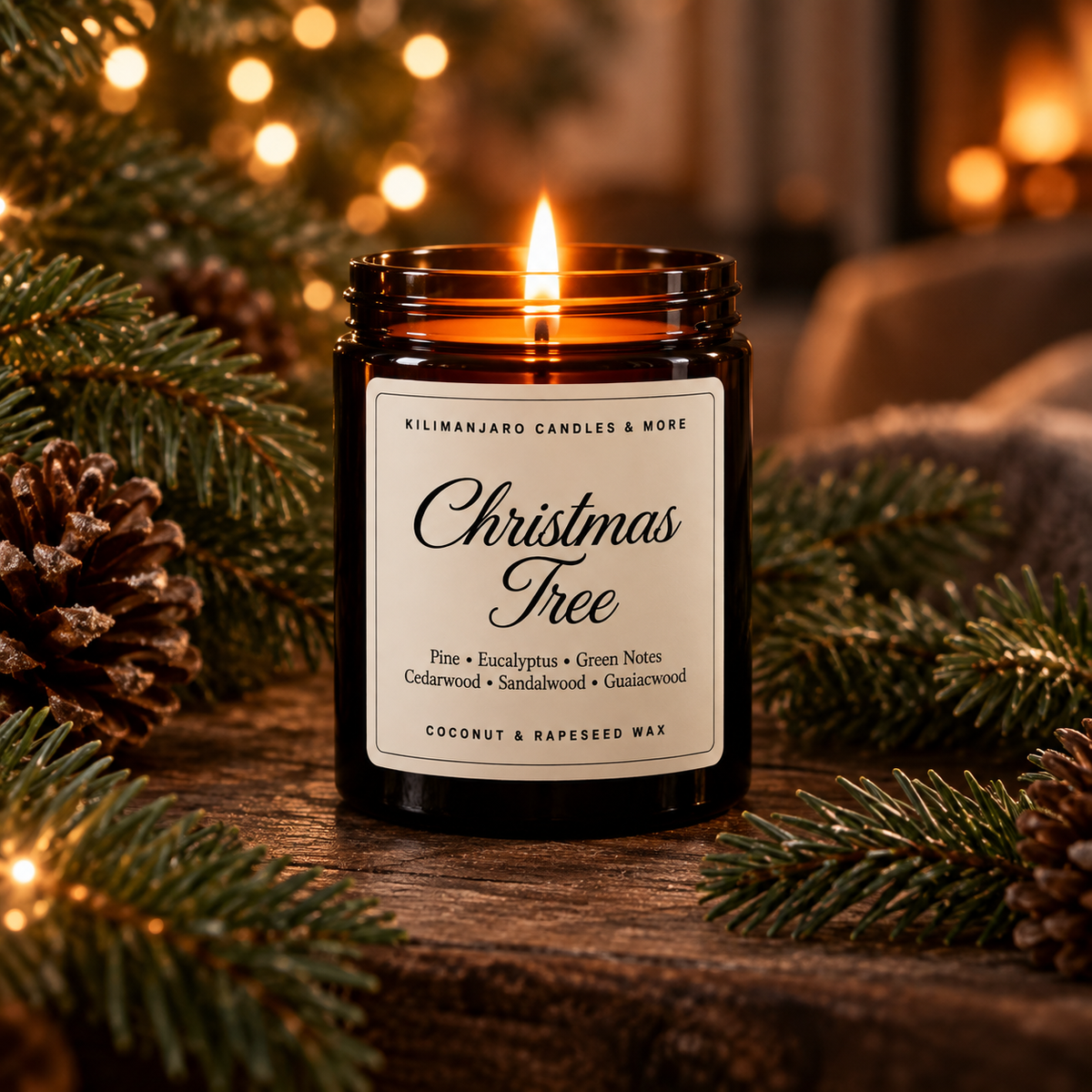 Christmas Tree | Fresh Pine & Cedarwood Christmas Candle